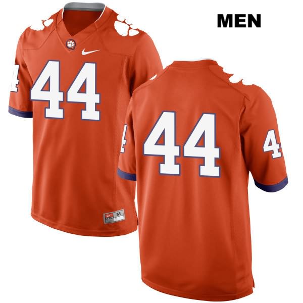 Men's Clemson Tigers #44 Nyles Pinckney Stitched Orange Authentic Nike No Name NCAA College Football Jersey YTX6546ZB